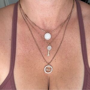 Guess Layered Gold Necklace